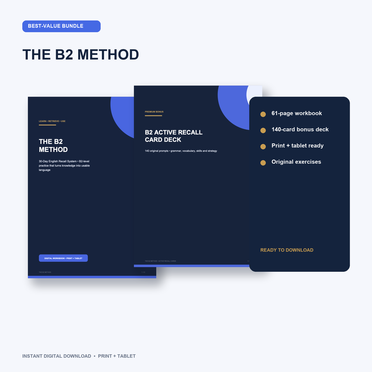 THE B2 METHOD™ · Plan de inglés B2 de 30 días